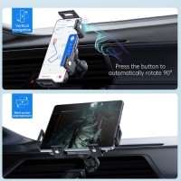 2 Coils 15W Car Phone Wireless Charger for Big Screen Phone Samsung Z Fold 5 4 Xiaomi Huawei Oppo iPhone