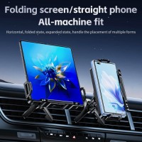 2 Coils 15W Big Screen Phone Car Phone Charging Holder for Samsung Z Fold 5 4 Xiaomi Huawei Oppo iPhone