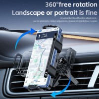 2 Coils 15W Big Screen Phone Car Phone Charging Holder for Samsung Z Fold 5 4 Xiaomi Huawei Oppo iPhone