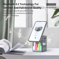 6 in 1 Creative Multi-function Pixel Animation Wireless Charger with Alarm Clock Speaker Phone Wireless Charging Stand